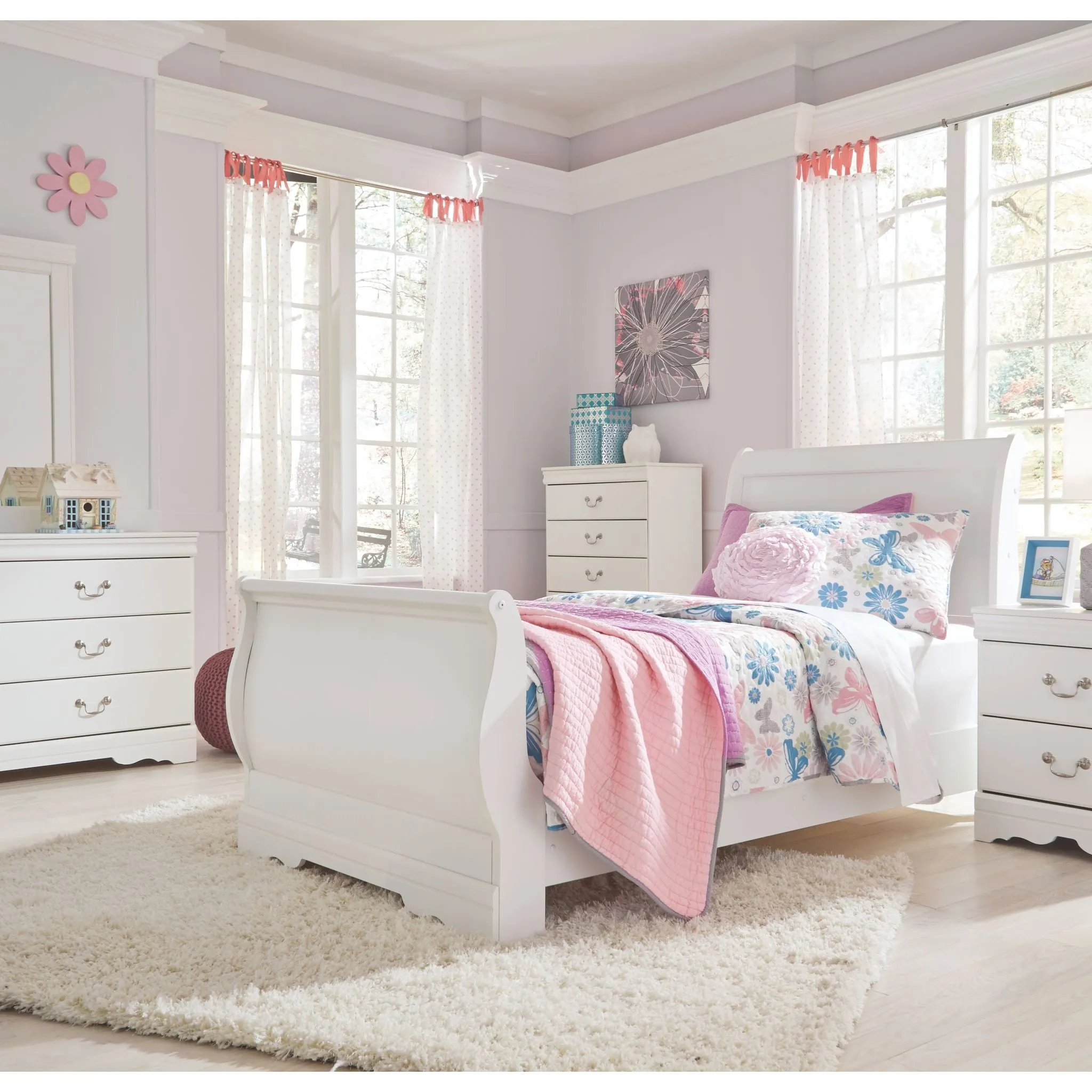 Anarasia 3 Piece Sleigh Bed