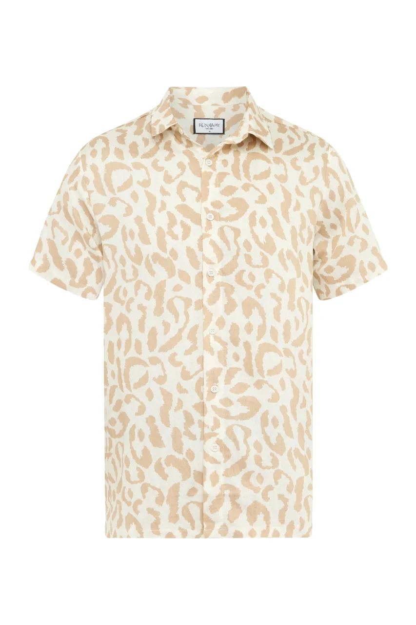 JACK SHIRT - SAND/WHITE
