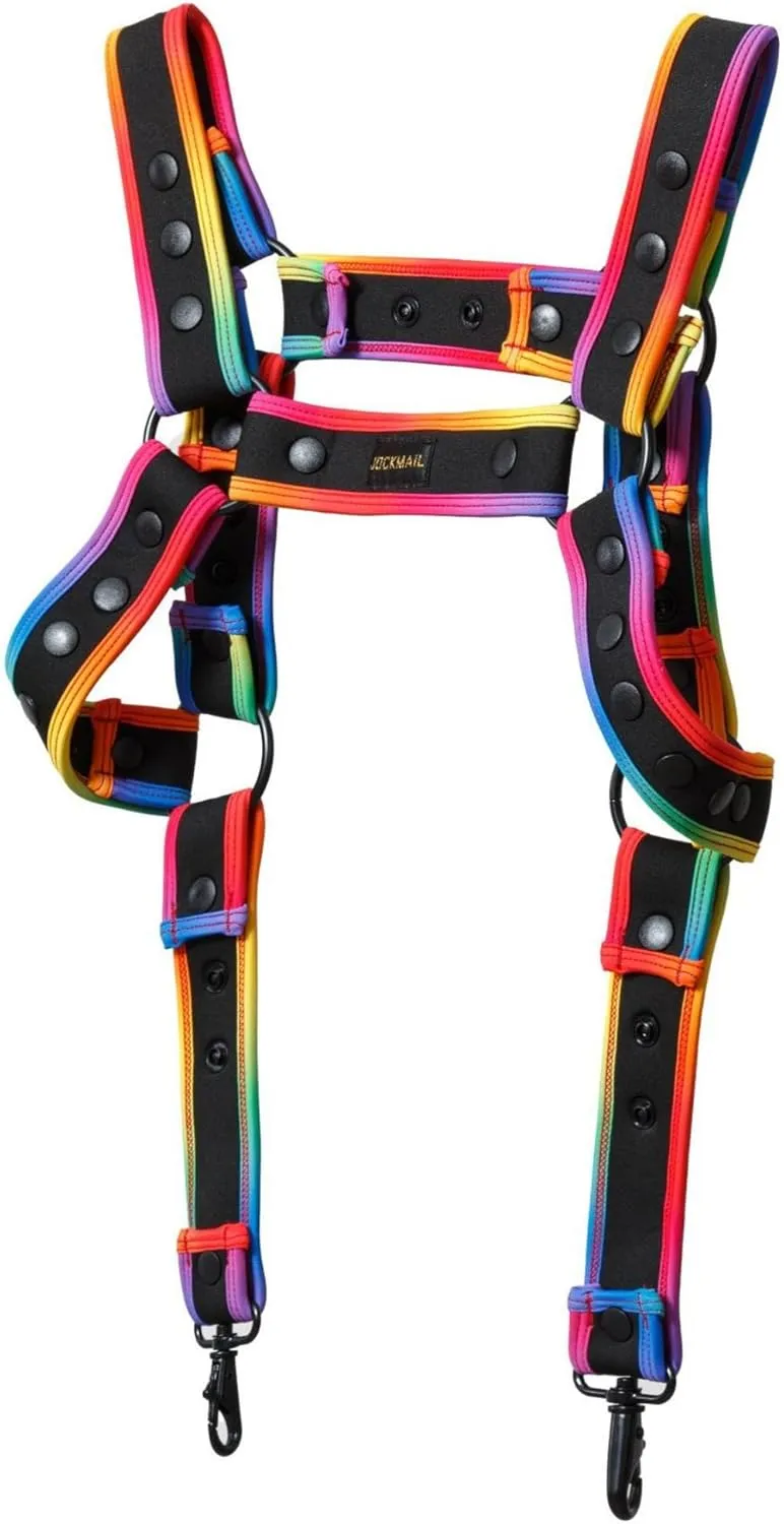 JOCKMAIL Men's Body Chest Harness Adjustable Elastic Waistband Sexy Underwear Halter Belt for Men
